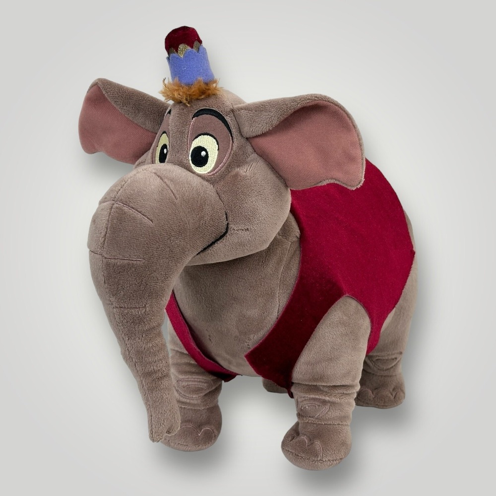 Disney Store Aladdin Plush ABU‎ ELEPHANT Stuffed Plush 15"x14"x7"